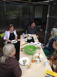 Ook op vrijdag soms ineens een gezellige lunch op de Educatieve Tuin!