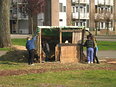 De hut op Eco Kinderpark